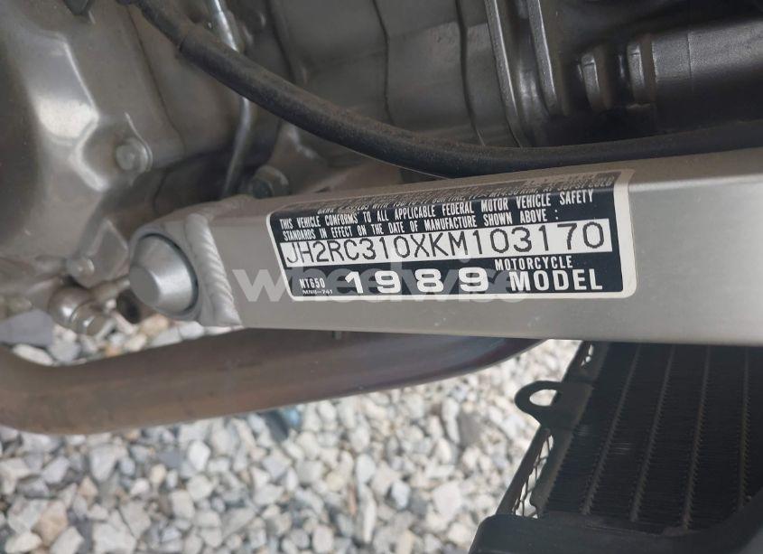 Photo 10 of 1989 Honda Nt650 (VIN JH2RC310XKM103170)