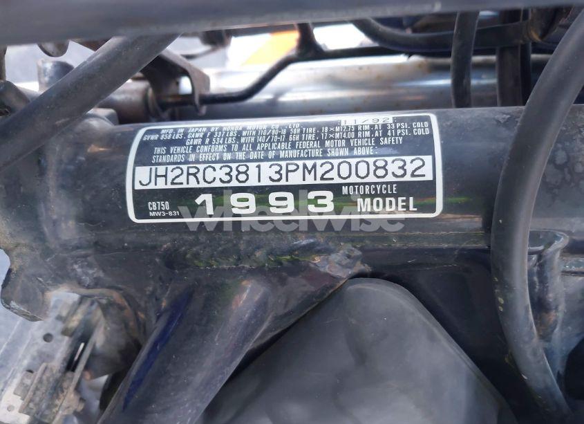 Photo 10 of 1993 Honda Cb750 (VIN JH2RC3813PM200832)