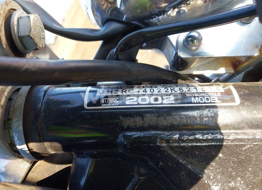 Photo 10 of 2002 Honda Vt750 DC (VIN JH2RC44022K621514)