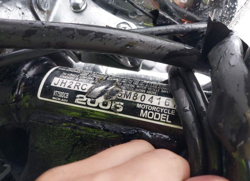 Photo 10 of 2005 Honda Vt750 DC (VIN JH2RC44575M804167)