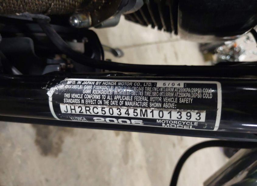 Photo 10 of 2005 Honda Vt750 CA (VIN JH2RC50345M101393)