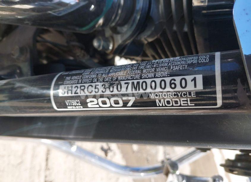 Photo 10 of 2007 Honda Vt750 C2 (VIN JH2RC53007M000601)