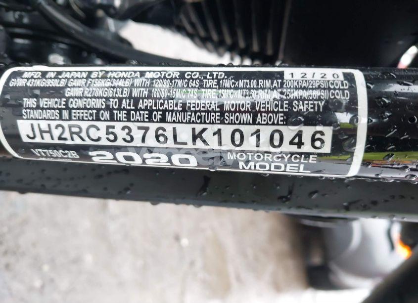 Photo 10 of 2020 Honda Vt750 C2B (VIN JH2RC5376LK101046)