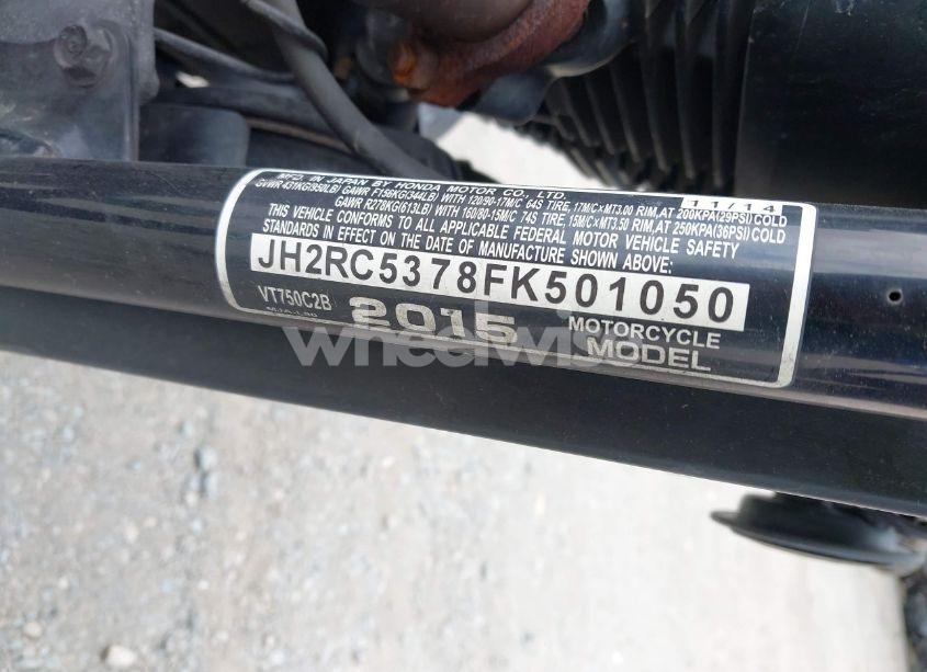 Photo 10 of 2015 Honda Vt750 C2B (VIN JH2RC5378FK501050)
