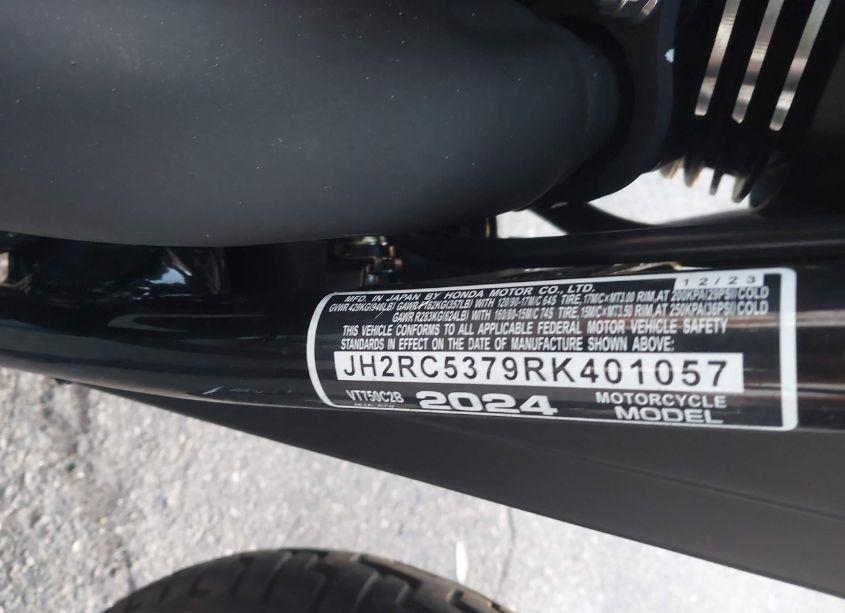 Photo 10 of 2024 Honda Vt750 C2B (VIN JH2RC5379RK401057)