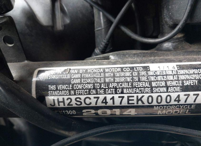 Photo 10 of 2014 Honda Ctx1300 N/A (VIN JH2SC7417EK000477)