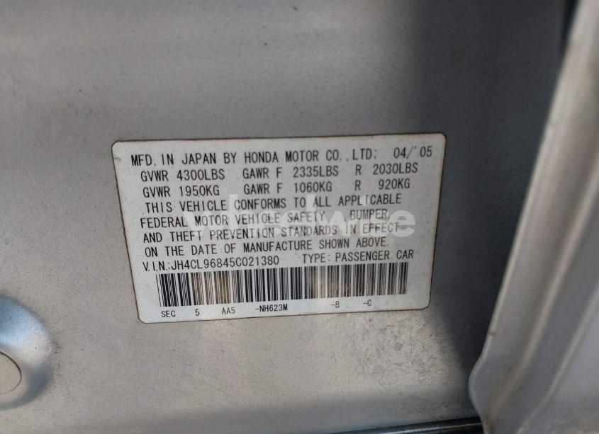 Photo 9 of 2005 Acura Tsx N/A (VIN JH4CL96845C021380)