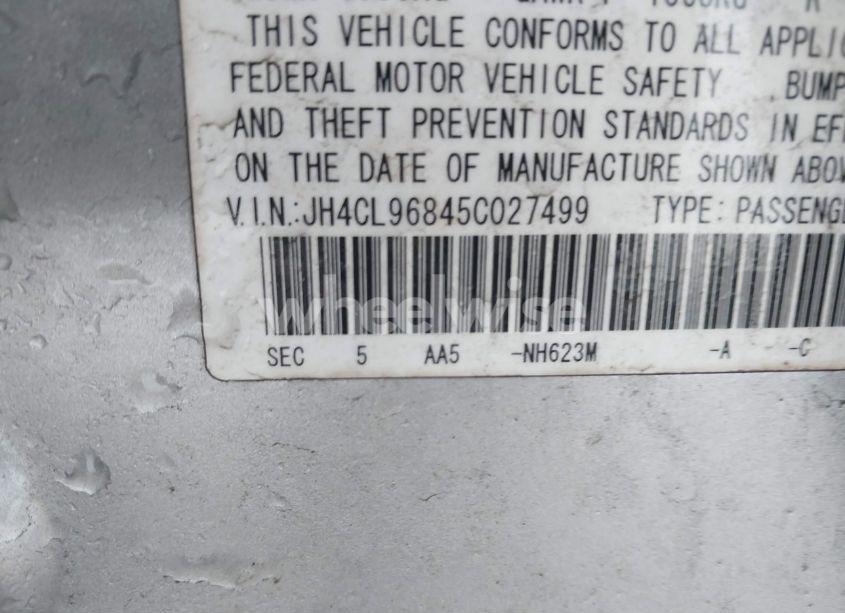 Photo 9 of 2005 Acura Tsx N/A (VIN JH4CL96845C027499)