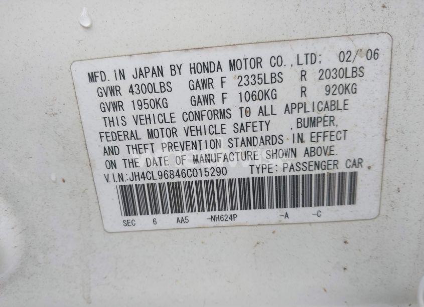 Photo 9 of 2006 Acura Tsx N/A (VIN JH4CL96846C015290)