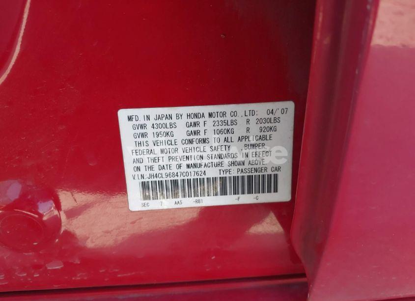 Photo 9 of 2007 Acura Tsx N/A (VIN JH4CL96847C017624)