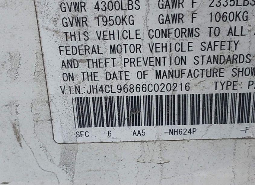 Photo 9 of 2006 Acura Tsx N/A (VIN JH4CL96866C020216)