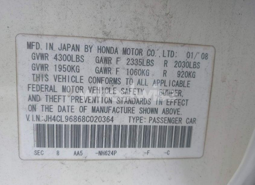 Photo 9 of 2008 Acura Tsx N/A (VIN JH4CL96868C020364)