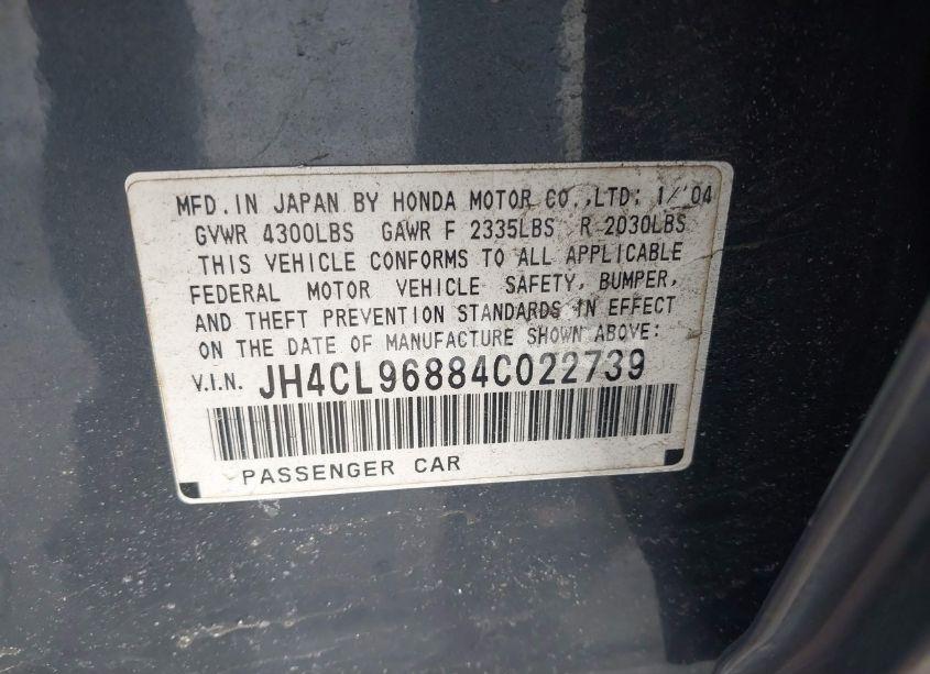 Photo 9 of 2004 Acura Tsx N/A (VIN JH4CL96884C022739)