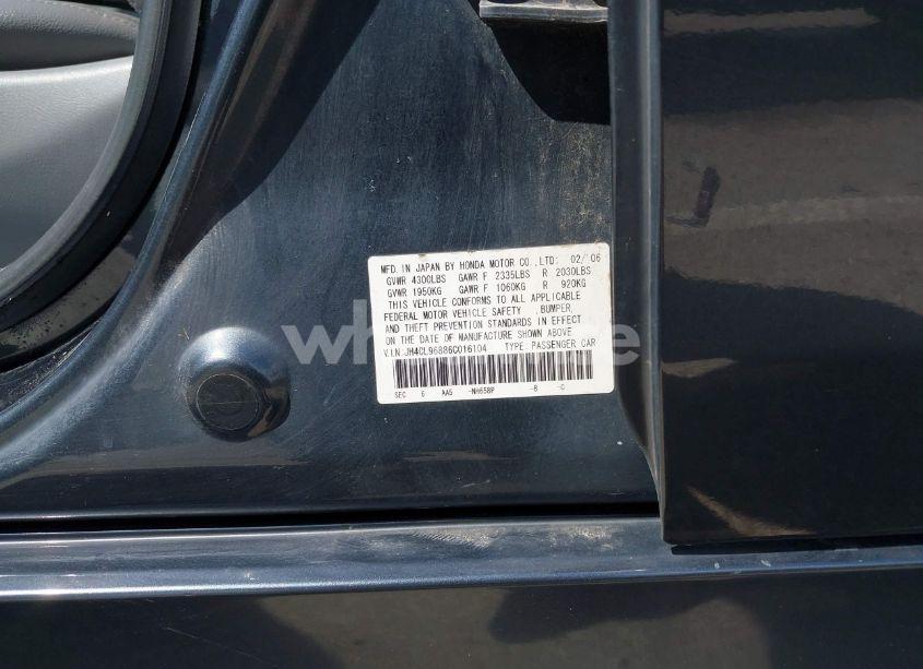 Photo 9 of 2006 Acura Tsx N/A (VIN JH4CL96886C016104)