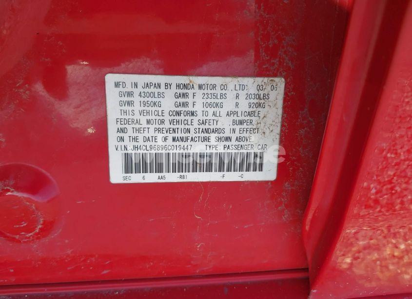 Photo 9 of 2006 Acura Tsx N/A (VIN JH4CL96896C019447)