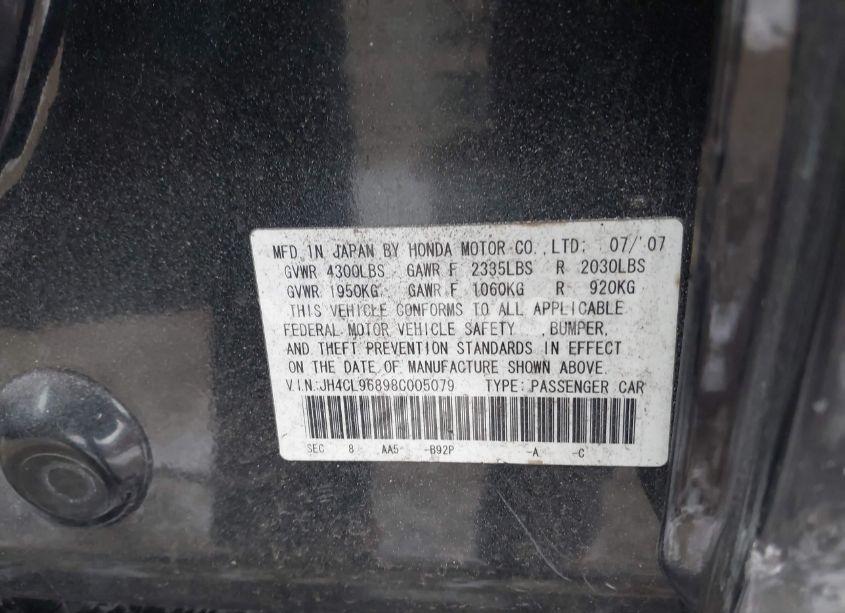 Photo 9 of 2008 Acura Tsx N/A (VIN JH4CL96898C005079)