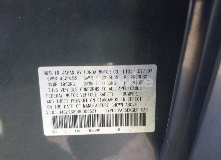 Photo 9 of 2008 Acura Tsx N/A (VIN JH4CL96898C005521)