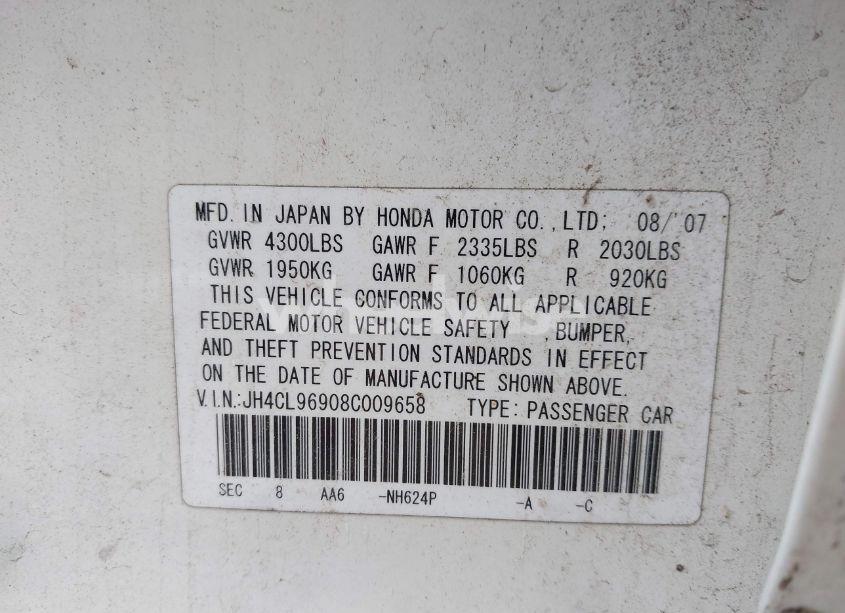 Photo 9 of 2008 Acura Tsx N/A (VIN JH4CL96908C009658)