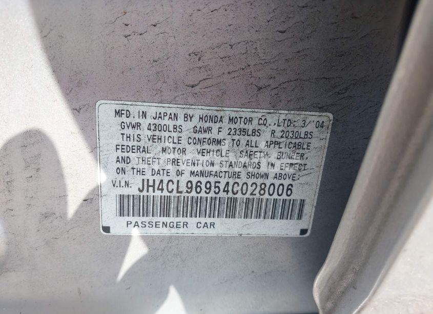 Photo 9 of 2004 Acura Tsx N/A (VIN JH4CL96954C028006)