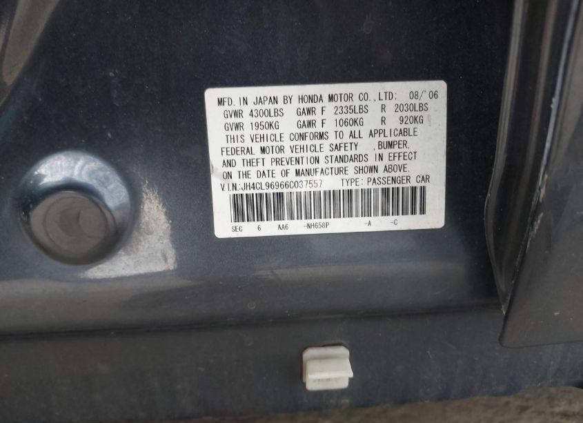 Photo 9 of 2006 Acura Tsx N/A (VIN JH4CL96966C037557)