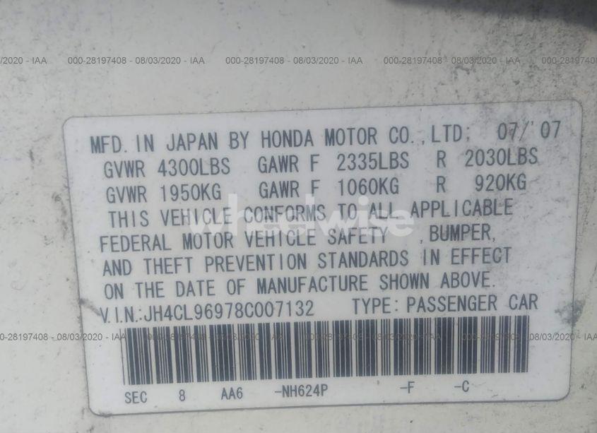 Photo 9 of 2008 Acura Tsx N/A (VIN JH4CL96978C007132)