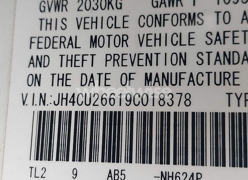 Photo 9 of 2009 Acura Tsx N/A (VIN JH4CU26619C018378)