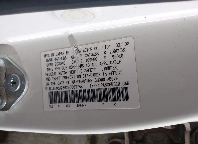 Photo 9 of 2009 Acura Tsx N/A (VIN JH4CU26629C003758)