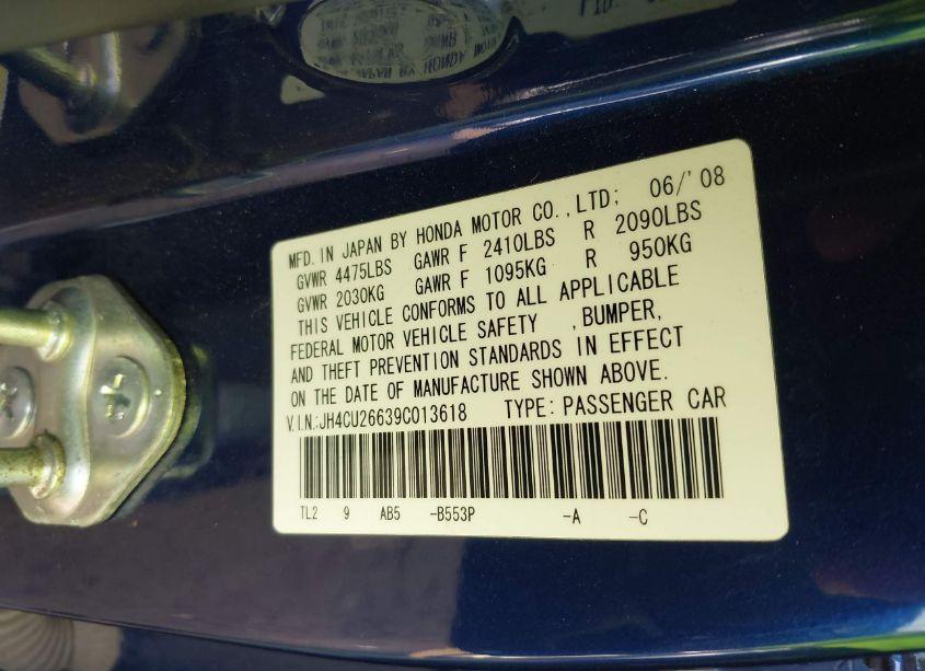 Photo 9 of 2009 Acura Tsx N/A (VIN JH4CU26639C013618)