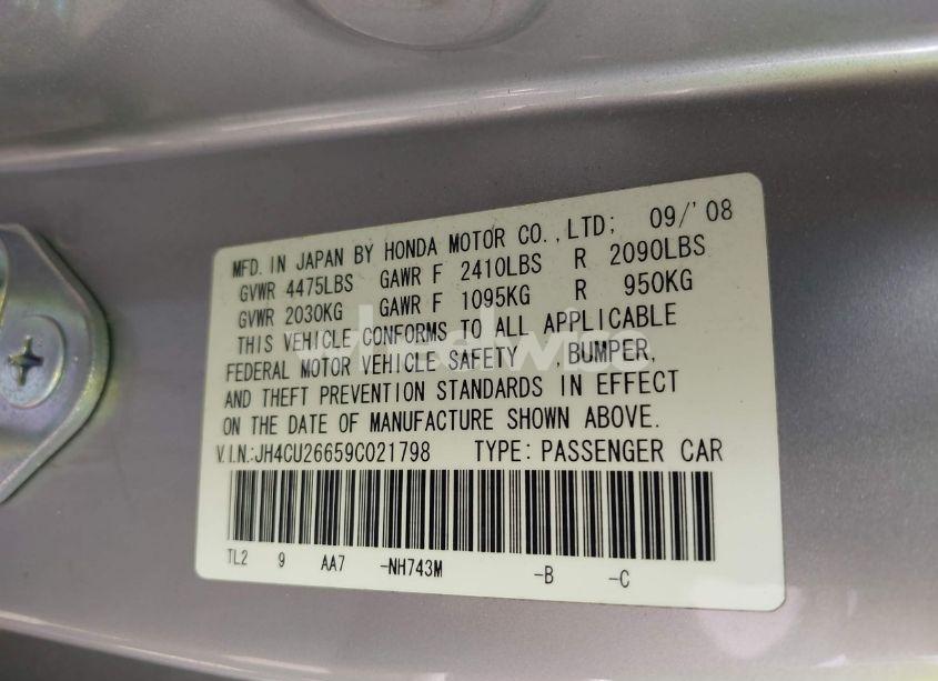 Photo 9 of 2009 Acura Tsx N/A (VIN JH4CU26659C021798)