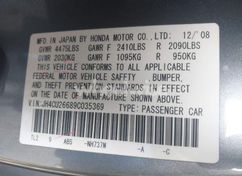 Photo 9 of 2009 Acura Tsx N/A (VIN JH4CU26689C035369)