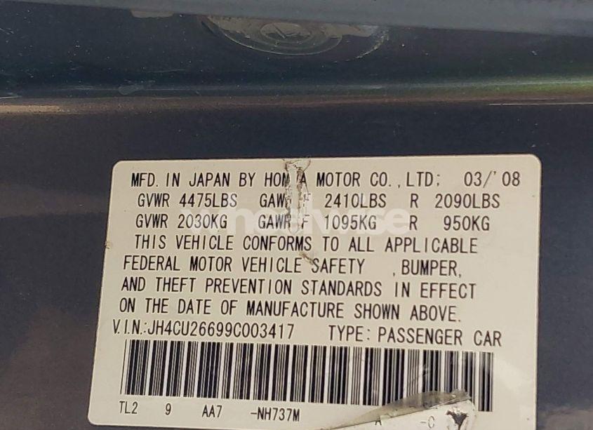 Photo 9 of 2009 Acura Tsx N/A (VIN JH4CU26699C003417)