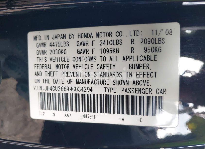 Photo 9 of 2009 Acura Tsx N/A (VIN JH4CU26699C034294)