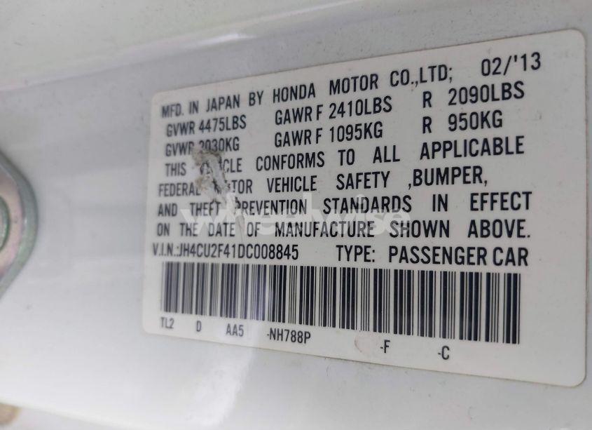 Photo 9 of 2013 Acura Tsx 2.4 (VIN JH4CU2F41DC008845)