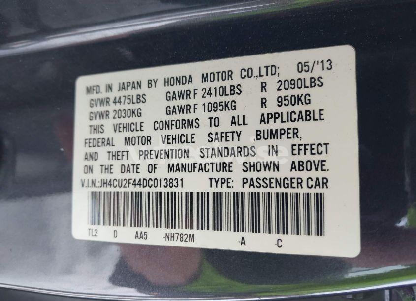 Photo 9 of 2013 Acura Tsx 2.4 (VIN JH4CU2F44DC013831)
