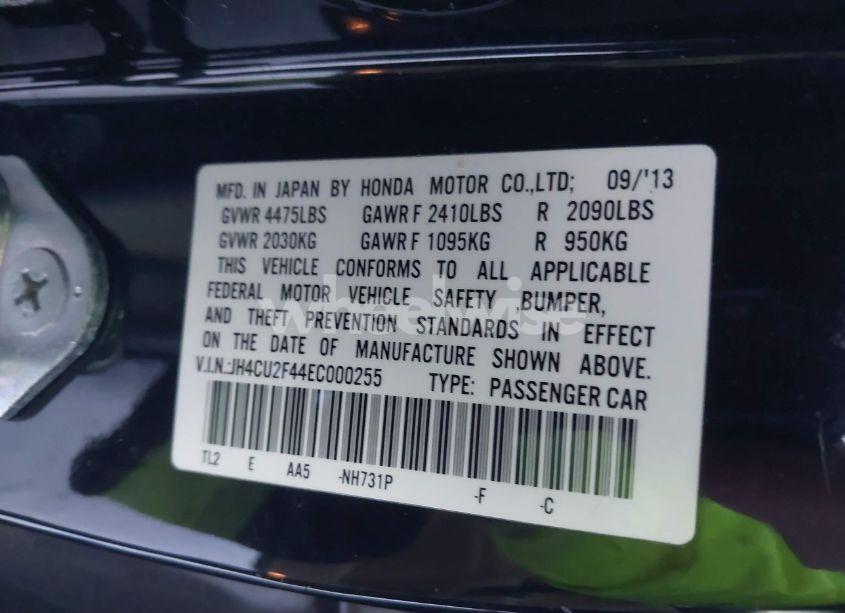 Photo 9 of 2014 Acura Tsx 2.4 (VIN JH4CU2F44EC000255)