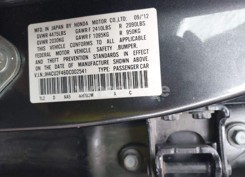 Photo 9 of 2013 Acura Tsx 2.4 (VIN JH4CU2F46DC002541)