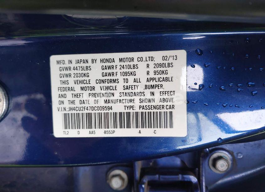 Photo 9 of 2013 Acura Tsx 2.4 (VIN JH4CU2F47DC009594)