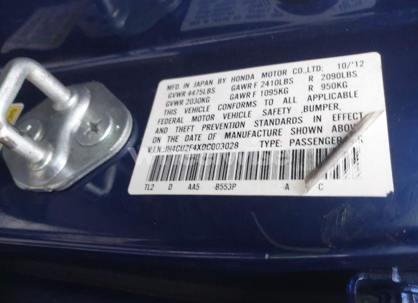 Photo 9 of 2013 Acura Tsx 2.4 (VIN JH4CU2F4XDC003028)
