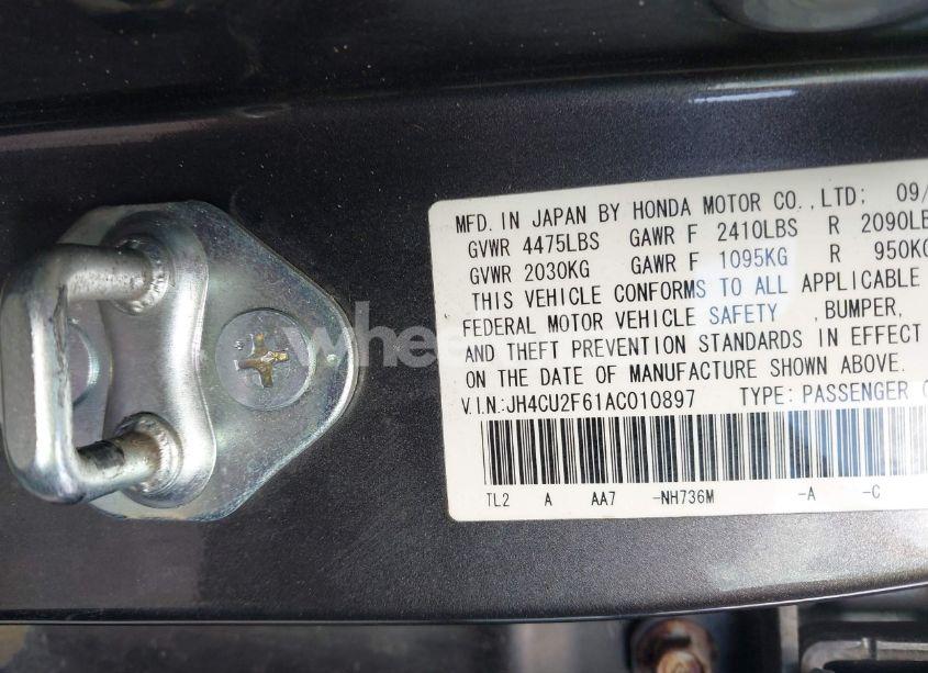 Photo 9 of 2010 Acura Tsx 2.4/2.4 (A5) (VIN JH4CU2F61AC010897)