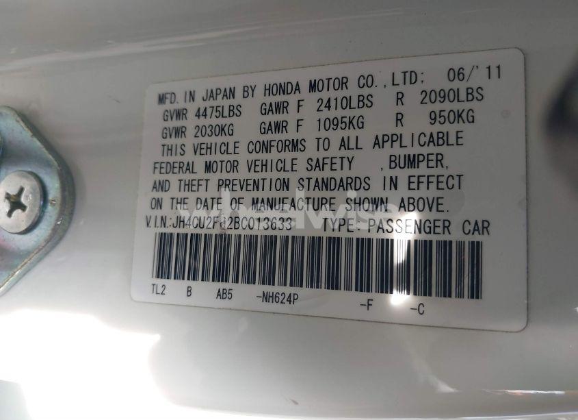 Photo 9 of 2011 Acura Tsx 2.4 (VIN JH4CU2F62BC013633)