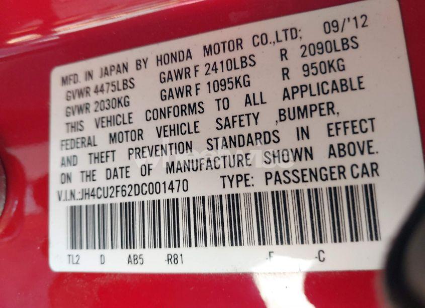 Photo 9 of 2013 Acura Tsx 2.4 (VIN JH4CU2F62DC001470)