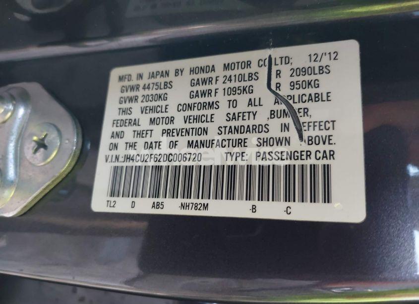 Photo 9 of 2013 Acura Tsx 2.4 (VIN JH4CU2F62DC006720)