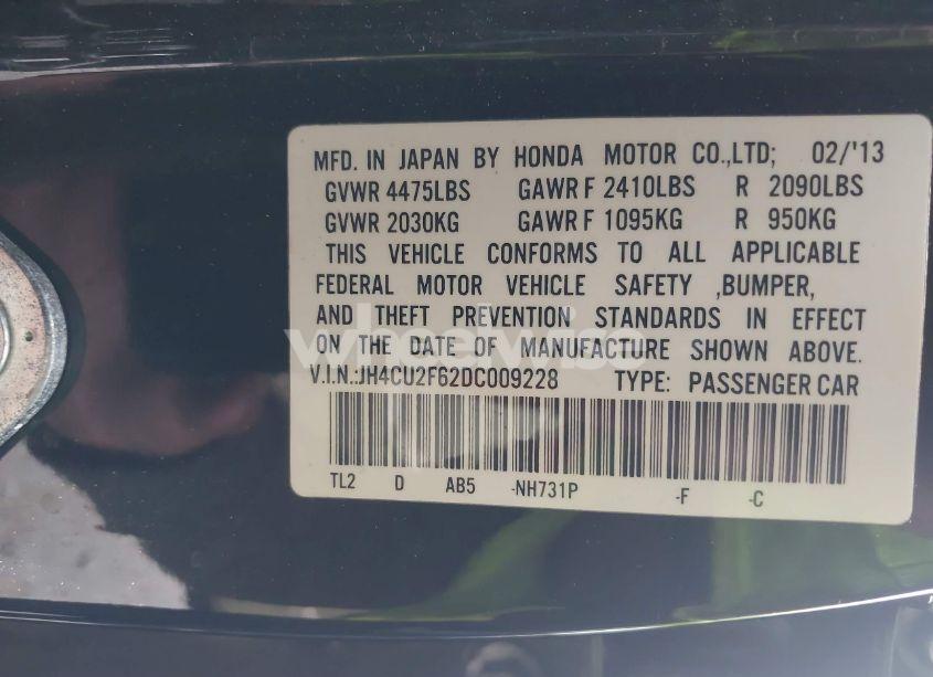 Photo 9 of 2013 Acura Tsx 2.4 (VIN JH4CU2F62DC009228)