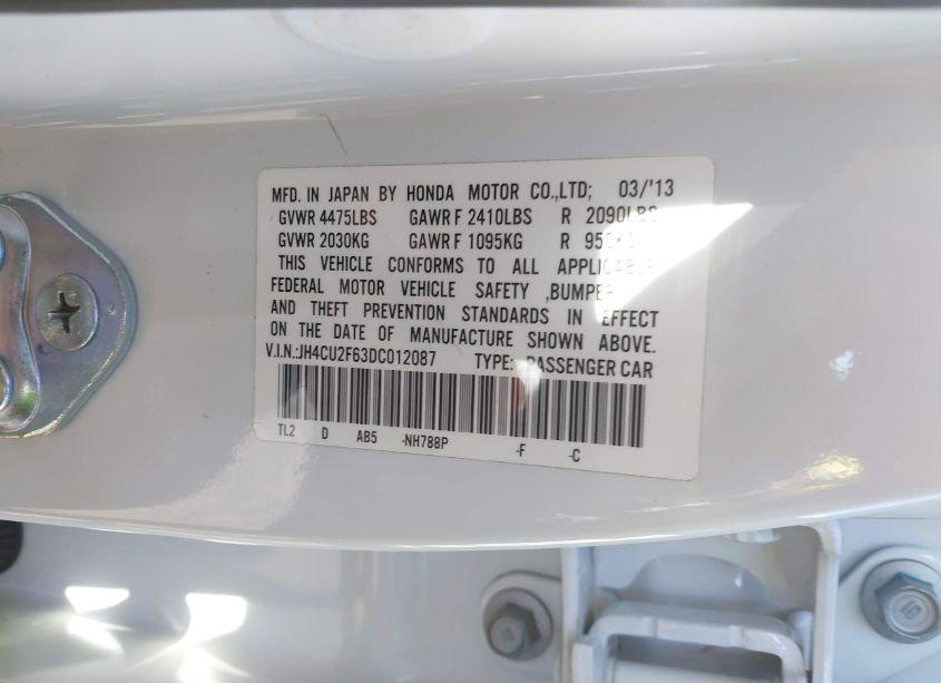 Photo 9 of 2013 Acura Tsx 2.4 (VIN JH4CU2F63DC012087)