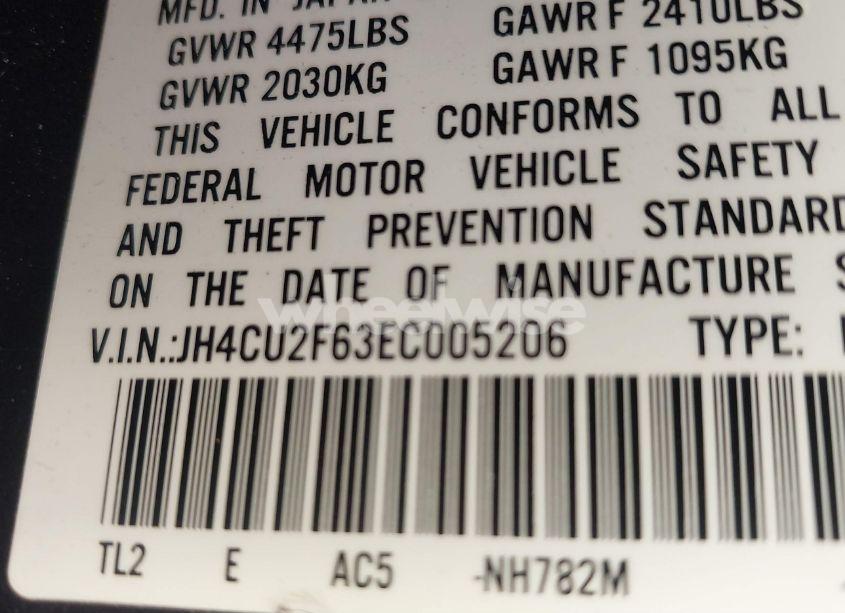 Photo 9 of 2014 Acura Tsx 2.4 (VIN JH4CU2F63EC005206)