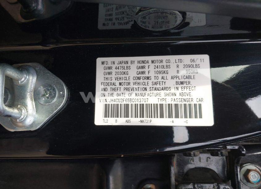 Photo 9 of 2011 Acura Tsx 2.4 (VIN JH4CU2F65BC013707)
