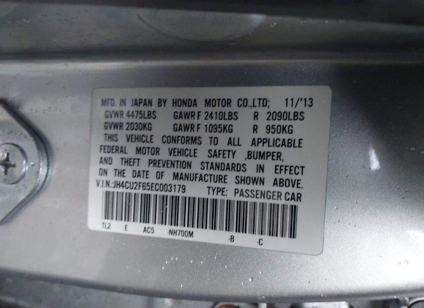 Photo 9 of 2014 Acura Tsx 2.4 (VIN JH4CU2F65EC003179)
