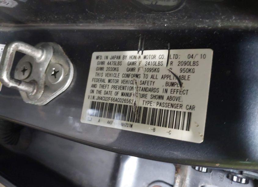 Photo 9 of 2010 Acura Tsx 2.4 (VIN JH4CU2F66AC026562)