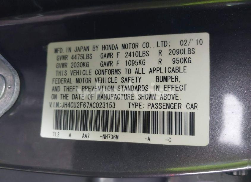 Photo 9 of 2010 Acura Tsx 2.4 (VIN JH4CU2F67AC023153)