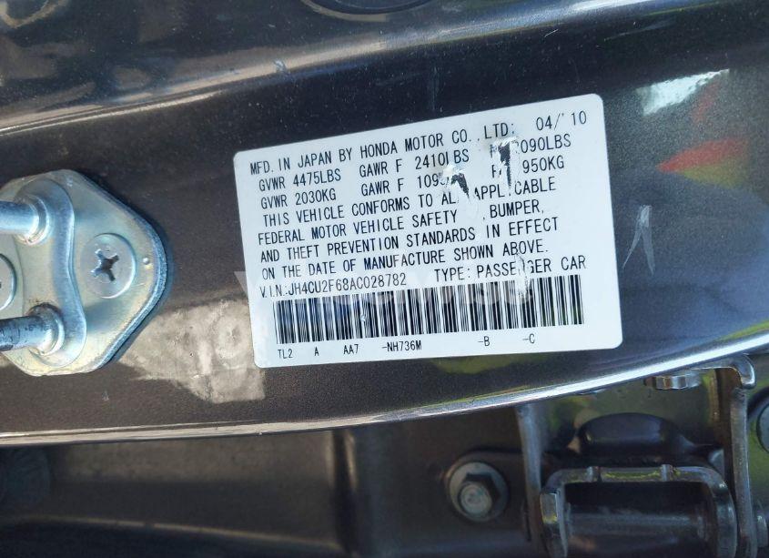 Photo 9 of 2010 Acura Tsx 2.4/2.4 (A5) (VIN JH4CU2F68AC028782)